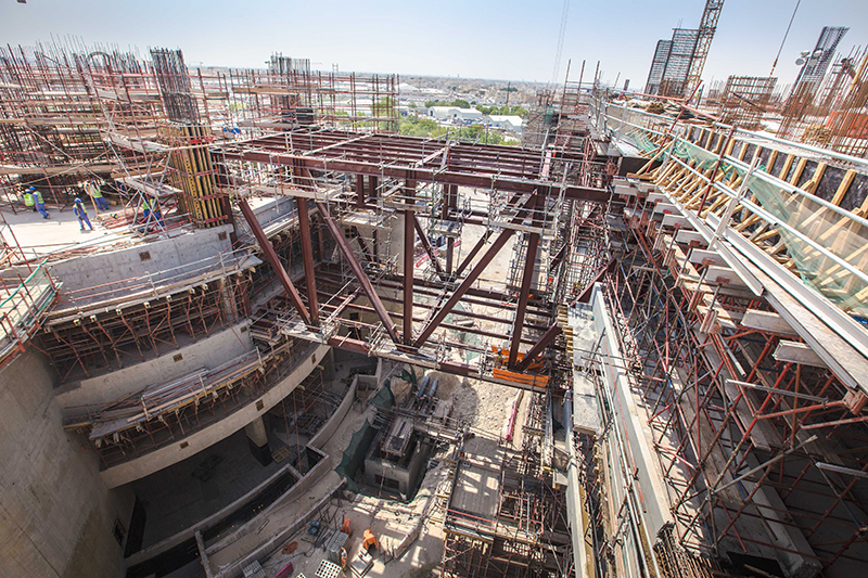 stadium under construction