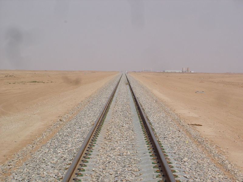 railroad line going off into distance