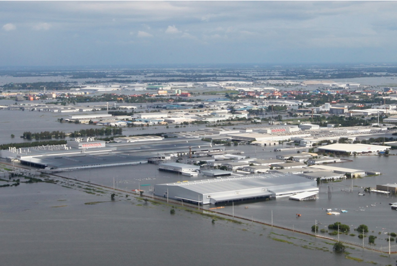 flooded landscape