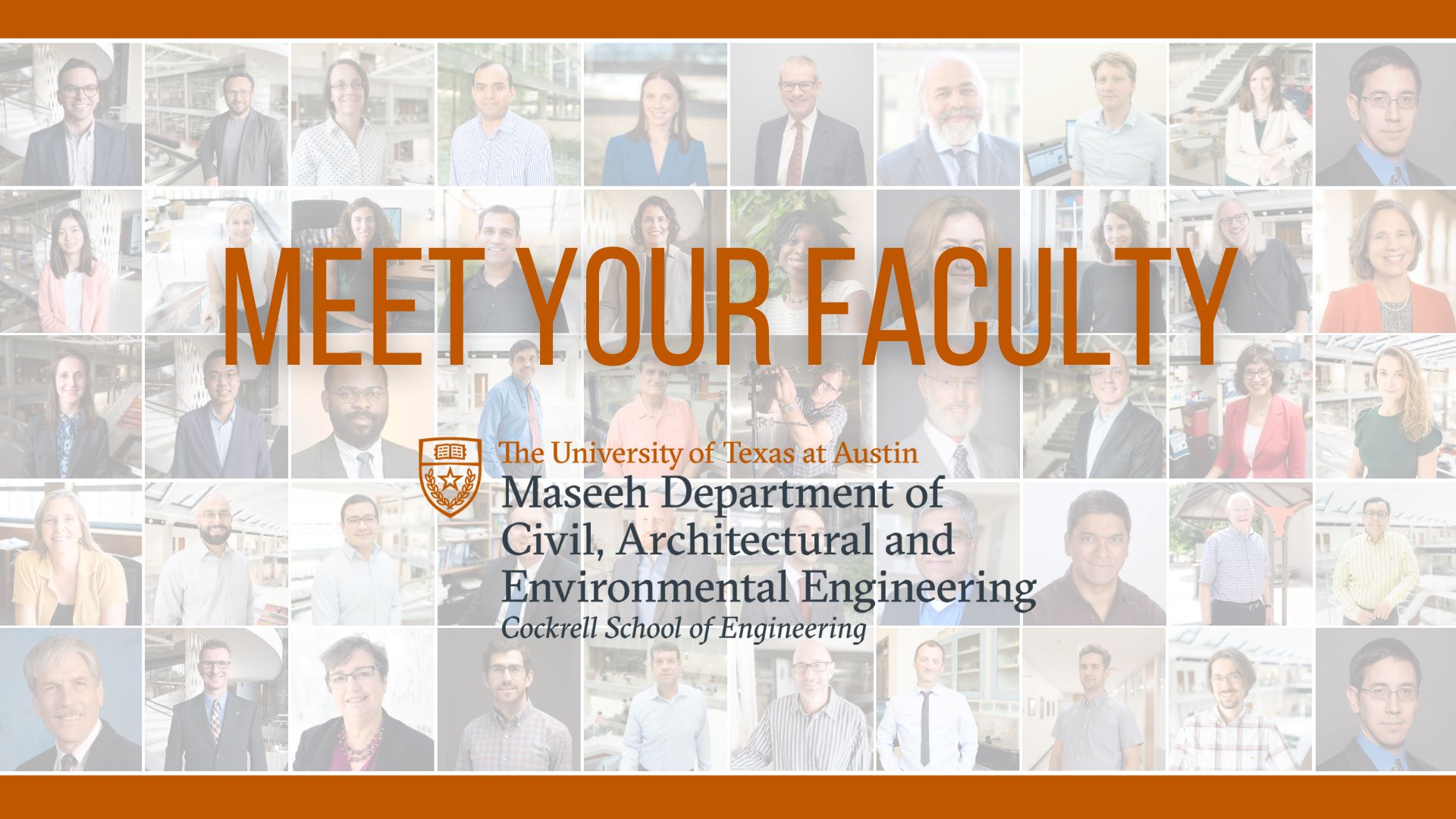 Meet Your Faculty - Event Flyer
